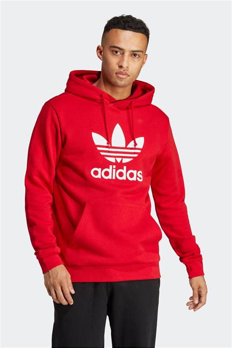 adidas hoodie rood heren|adidas sweater heren.